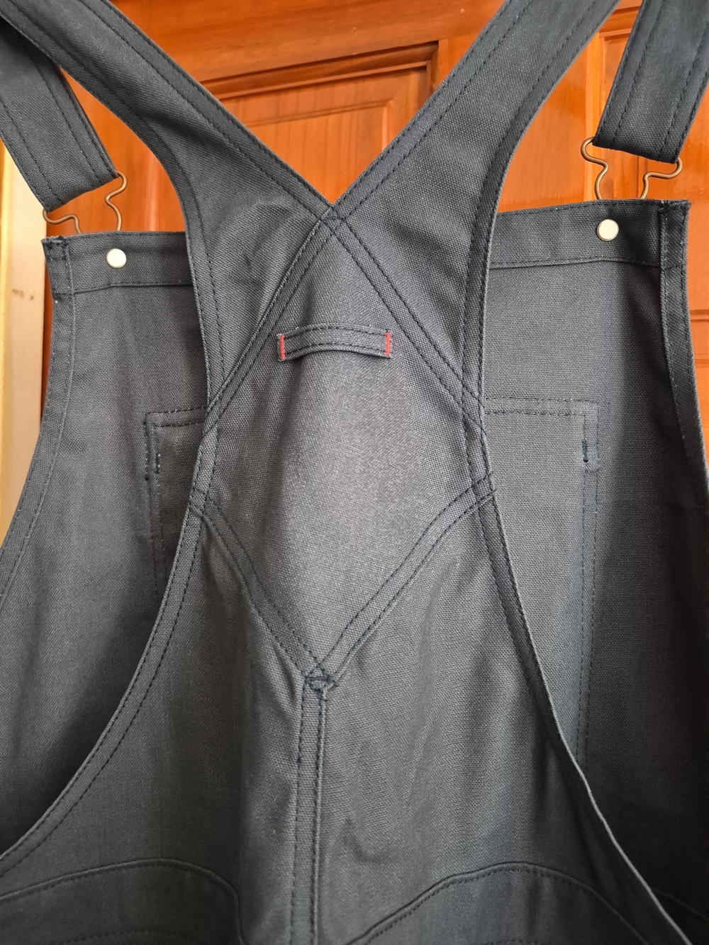 NWT Dickies Tradebuilt Womens Relaxed Fit Waxed Canvas Bib Overalls Blue Duck XL - Picture 15 of 16